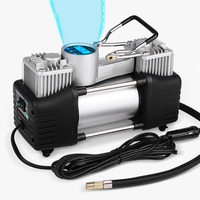 Mini pompe de compresseur d'air portable électrique en plastique 12V 130W avec 100PSI pour gonfleur de pneu de voiture