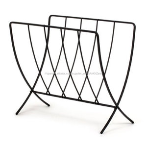 Soporte <span class=keywords><strong>de</strong></span> suelo Revistas Titular <span class=keywords><strong>de</strong></span> Soporte <span class=keywords><strong>de</strong></span> Alambre <span class=keywords><strong>de</strong></span> Metal Negro Acabado - Product Image 2