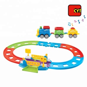 Dibujos Animados bloque <span class=keywords><strong>tren</strong></span> musical pista slot car racing conjunto <span class=keywords><strong>para</strong></span> los niños - Product Image 1