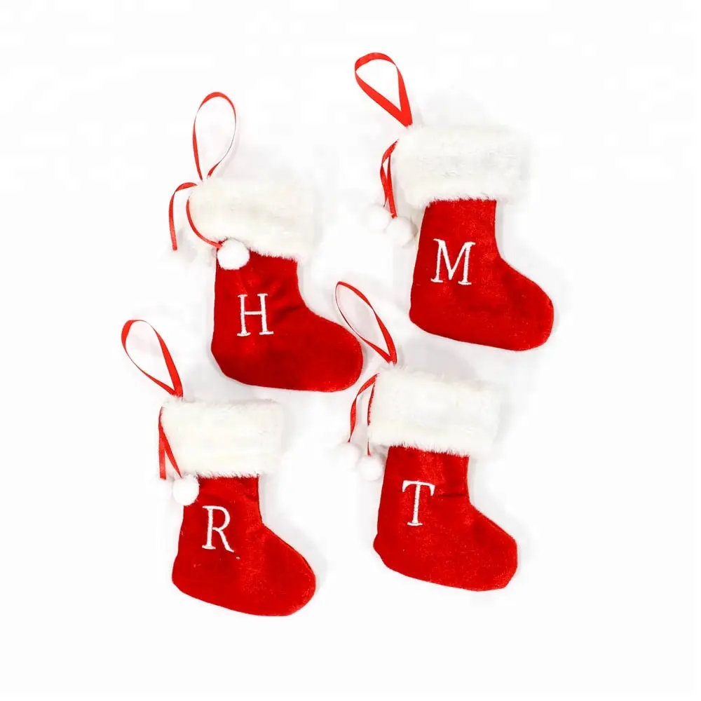 Custom Christmas bauble small stocking for Christmas tree decor