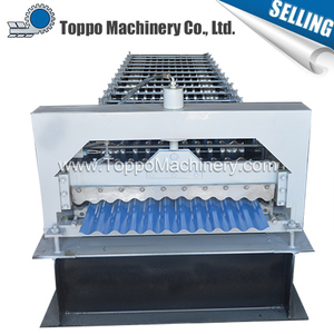 Gran material <span class=keywords><strong>de</strong></span> diversos <span class=keywords><strong>tipos</strong></span> <span class=keywords><strong>de</strong></span> metal corrugado paso teja que hace la máquina - Product Image 2