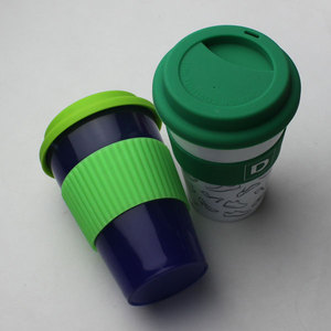 Tasse avec couvercle en PE, <span class=keywords><strong>réutilisable</strong></span>, personnalisé, bon marché, tasse à café blanche unie - Product Image 5