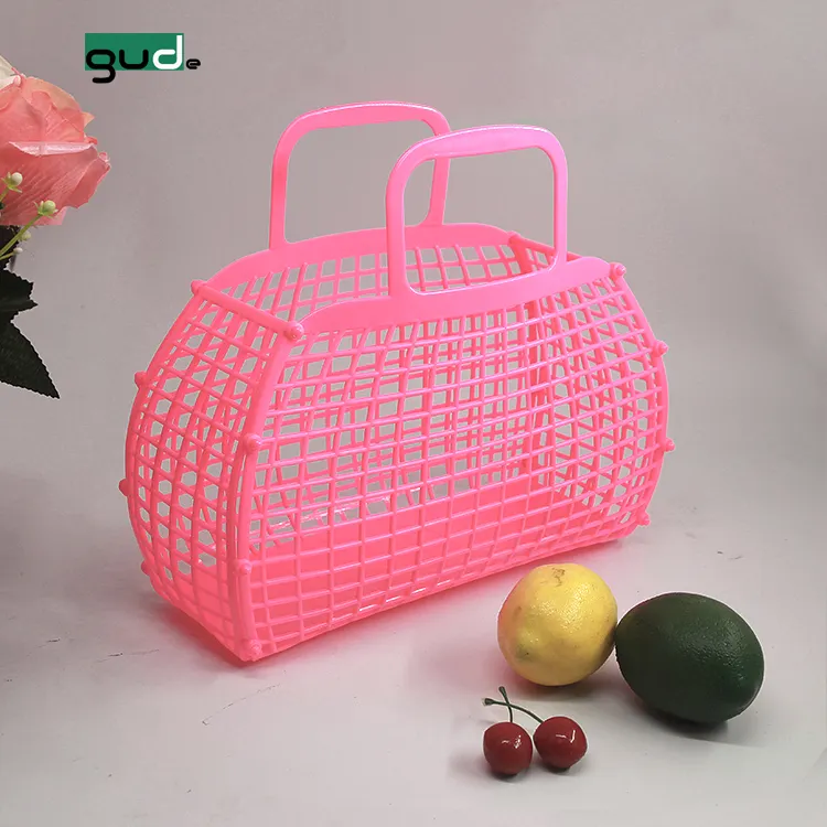 Foldable Plastic Bathroom Storage Basket