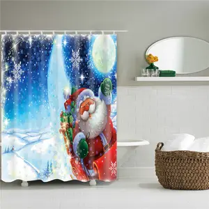 Annual hot sale europe style chrisma shower curtains