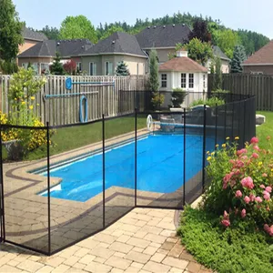 Temporary Swimming Pool Fence ZNZ Over 10 Years Experience Folding Pvc Coated Child Safety Pool Fence Metal Aluminum Support