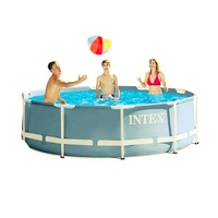 FHBiz - Large Fiber Glass Pool, Intex Bar