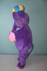¡Caliente! <span class=keywords><strong>Disfraz</strong></span> de Mascota de <span class=keywords><strong>Elefante</strong></span> Morado para Adultos para Fiesta de Circo - Product Image 4