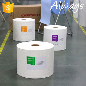 Rouleau de papier toile industrielle jumbo de 900 pièces, lingettes de nettoyage d'<span class=keywords><strong>atelier</strong></span> blanches - Product Image 5