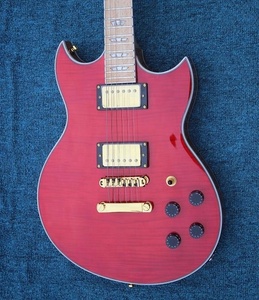 <span class=keywords><strong>Chitarra</strong></span> Elettrica Weifang Rebon a 6 Corde, Modello LP Double Cut, Colore Rosso Vino - Product Image 3