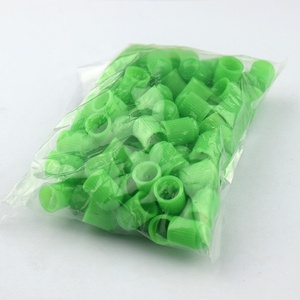 Tapas de válvula de neumático de plástico verde - Product Image 1