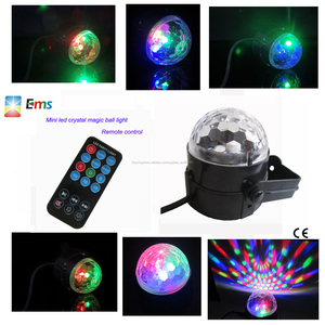 3 W RGB giratoria bola mágica cristalina del Led <span class=keywords><strong>de</strong></span> control remoto bola mágica bola mágica luces para KTV Xmas Party Club <span class=keywords><strong>DJ</strong></span> - Product Image 1