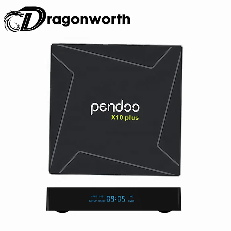 Aggiornamento del firmware Amlogic S905X2 Quad Core Android TV Box Pendoo X10 Più S905X2 4G 32g Android 8.1 Set top Box WiFi