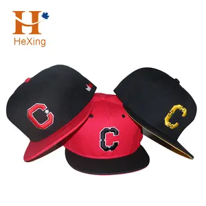 หมวกแก็ปปีกแบนปัก3D สำหรับผู้ชายหมวกแก็ปปีกแบนหมวกแก็ป5แผงตามสั่งส่งเสริมการขาย