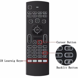 2.4G Remoto Retroiluminado Kodi, MX3 Air <span class=keywords><strong>Mouse</strong></span> <span class=keywords><strong>con</strong></span> el Mini Teclado Inalámbrico, <span class=keywords><strong>Control</strong></span> Remoto por infrarrojos para TV Box - Product Image 4