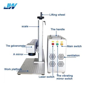 Machine de fabrication laser à fibre 20W & 30W 50W 60W pour porte-clés <span class=keywords><strong>carte</strong></span> mémoire câble et bijoux prend en charge EzCad lightburn - Product Image 4