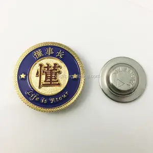 高品质磁性翻领针/磁铁徽章/magetic 金属徽章