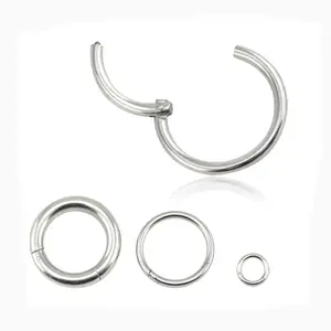 Body jewelry piercing de titanio, anillos para la nariz piercing titanium, joyería para el cuerpo de titanio