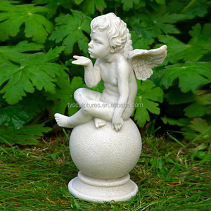 Petites sculptures de jardin <span class=keywords><strong>en</strong></span> <span class=keywords><strong>pierre</strong></span>, anges et chérubins <span class=keywords><strong>en</strong></span> marbre pour la décoration - Product Image 2