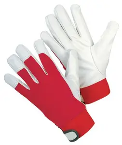 XL koruyucu bölünmüş deri iş eldivenleri Spandex genel amaçlı domuz derisi deri ile bahçe ışık fonksiyonu için - Product Image 1