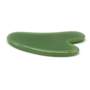 Pierre de jade Aventurine verte Outil de massage Gua Sha Outil Guasha pour le massage de la peau du visage et du corps pour les toxines Prévient les rides Spa - Product Image 3