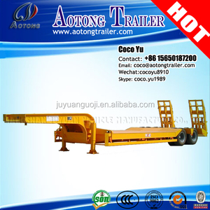 <span class=keywords><strong>Cuello</strong></span> de <span class=keywords><strong>cisne</strong></span> lowbed <span class=keywords><strong>semirremolque</strong></span> de 3 ejes 13 metros con rampas (hidráulico o suspensión opcional) - Product Image 5