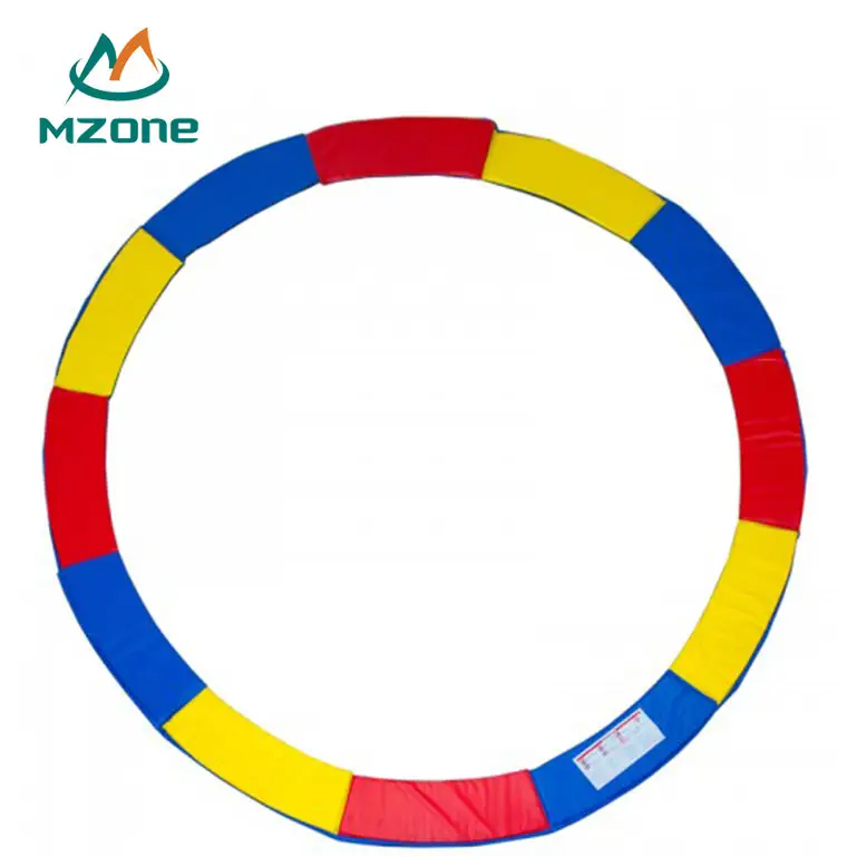 Mzone 8ft 10ft 12ft 13ft 14ft 16ft, peças de reposição, armação de traços de pvc, cor, almofada de proteção, cobertura de mola para trappolino