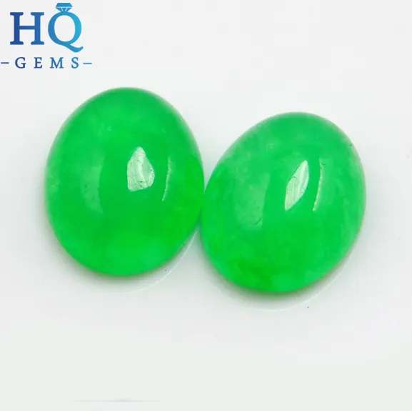 Natural Oval Cabochon Malaysian Jade