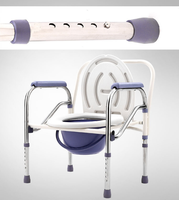 Chaise de toilette démontable de haute qualité pour la vente en gros, fauteuil roulant avec fonction toilette