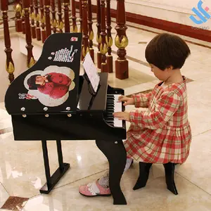 Set Mainan Keyboard Alat Musik Edukasi YF-D1048, Piano Kayu Anak Warna-warni