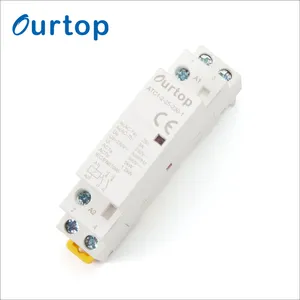 High Quality Din Rail 25A 2 Pole Normally Open AC Contactor For Household