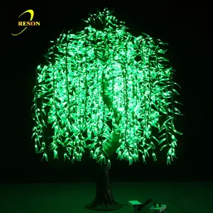 2 m Haute Artificielle LED Extérieure De Saule Éclairée arbres