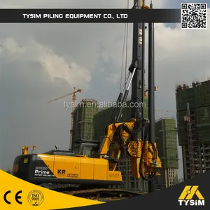Máquina hidráulica de perforación de pozos de tierra TYSIM KR260A suelo máquina de perforación del agujero