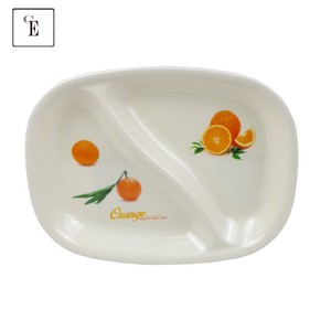 分割給餌皿メラミン分割ディナープレート2セクションメラミン食器 - Product Image 2