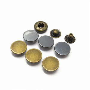 Boutons à pression métalliques ronds personnalisés de 15 mm - Product Image 4