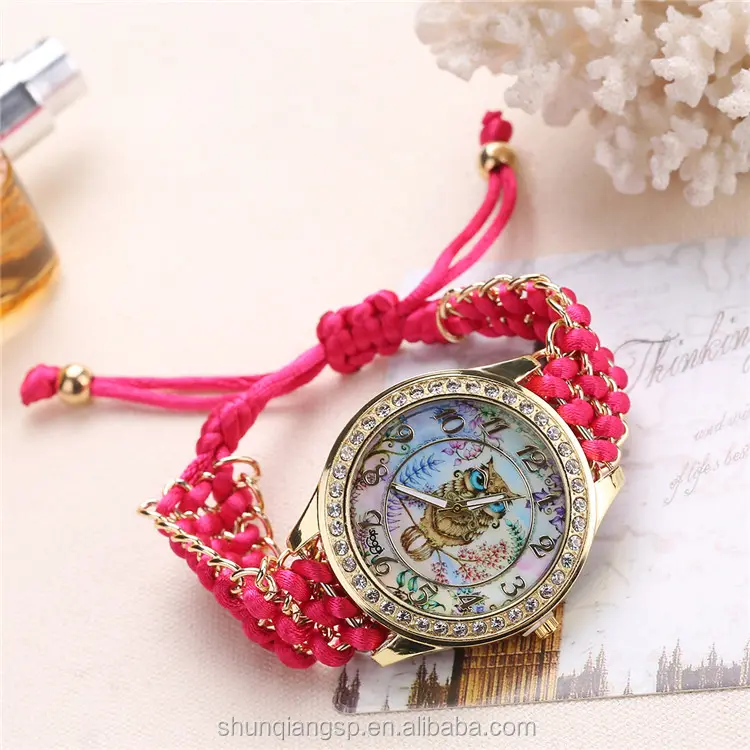 Wholesale Knitted Rope Student Vogue Leisure Quartz Watch