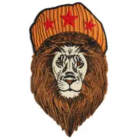 Best Selling Lion Design Custom Logo Sew On/ Iron On Embroidery Patches