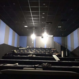 Plafonnier cinéma utiliser tissu <span class=keywords><strong>de</strong></span> fibre <span class=keywords><strong>de</strong></span> verre noir <span class=keywords><strong>laine</strong></span> <span class=keywords><strong>acoustique</strong></span> noir - Product Image 1