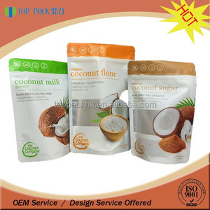 Bolsa Doypack de Polipropileno Impresa en Grabado con Cierre para Envasado de Harina de Coco, Azúcar y Leche (Acabado Mate) - Product Image 2