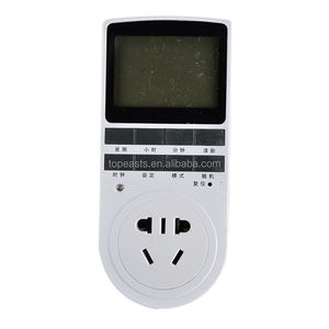 15A 1800 W LCD Haftalık Programlanabilir Dijital Plug-in Zamanlayıcı Anahtar Priz <span class=keywords><strong>3</strong></span>-Prong Outlet Enerji tasarrufu - Product Image 2