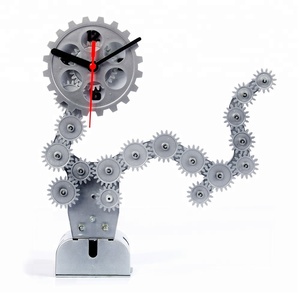 <span class=keywords><strong>Reloj</strong></span> <span class=keywords><strong>de</strong></span> <span class=keywords><strong>mesa</strong></span> con engranaje <span class=keywords><strong>antiguo</strong></span>, diseño alemán HY03C40 - Product Image 6