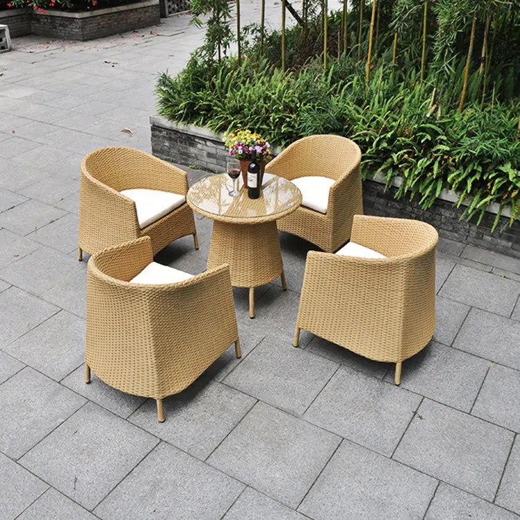 Wicker Modern Patio Rattan Table And Bistro Set Cheap Sets Round Garden Outdoor Furniture Chairs