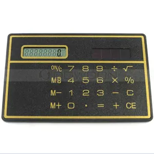 Mini Slim Card Solar Power Pocket Calculator Voor Promotie