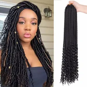 Aisi Hair Synthetic Afro Curly Long Dreadlocks Braid Hair Extension For Women Cheap Crochet Braid Hair