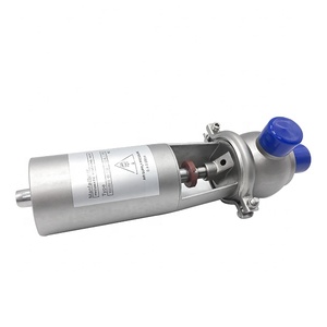 SS304 SS316L 22MM Type d'angle sanitaire hygiénique pneumatique inversant sanitaire de qualité alimentaire aseptique de haute qualité vanne de siège d'arrêt - Product Image 1