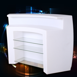 Plastic LED illuminated modern events furniture table led light up bar counter