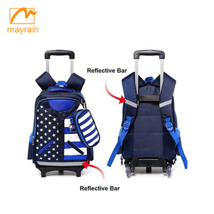 Impermeable <span class=keywords><strong>de</strong></span> Nylon extraíble Trolley bolsas <span class=keywords><strong>de</strong></span> la escuela <span class=keywords><strong>mochila</strong></span> con ruedas Carro <span class=keywords><strong>de</strong></span> <span class=keywords><strong>mano</strong></span> <span class=keywords><strong>de</strong></span> viaje bolsas <span class=keywords><strong>de</strong></span> <span class=keywords><strong>equipaje</strong></span> para niños niñas cachorro - Product Image 3