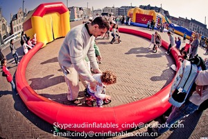 Round Shaped Inflatable Bike Đua Theo Dõi, Xiếc Inflatable <span class=keywords><strong>Arena</strong></span> cho bán - Product Image 2