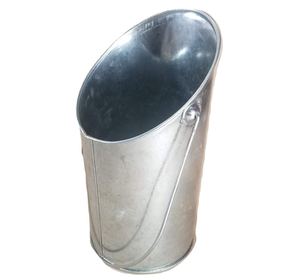 سلة رماد معدنية سوداء مع غطاء ومجرفة، مجموعة سلال فحم - Product Image 4