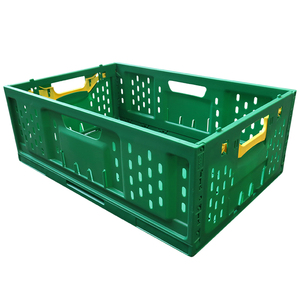 Caisse <span class=keywords><strong>de</strong></span> transport pliable en plastique perforée, recyclable, industrielle, pour le <span class=keywords><strong>stockage</strong></span> <span class=keywords><strong>et</strong></span> le transport <span class=keywords><strong>de</strong></span> légumes - Product Image 5