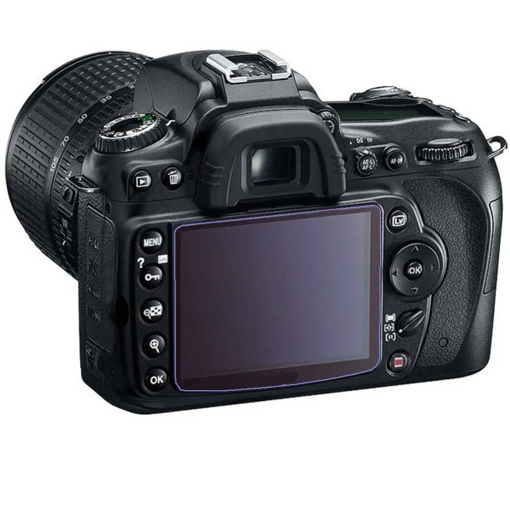 Scratch Anti-vingerafdruk Anti Glare LCD Camera Gehard Glas Screen Protector voor Nikon D7000